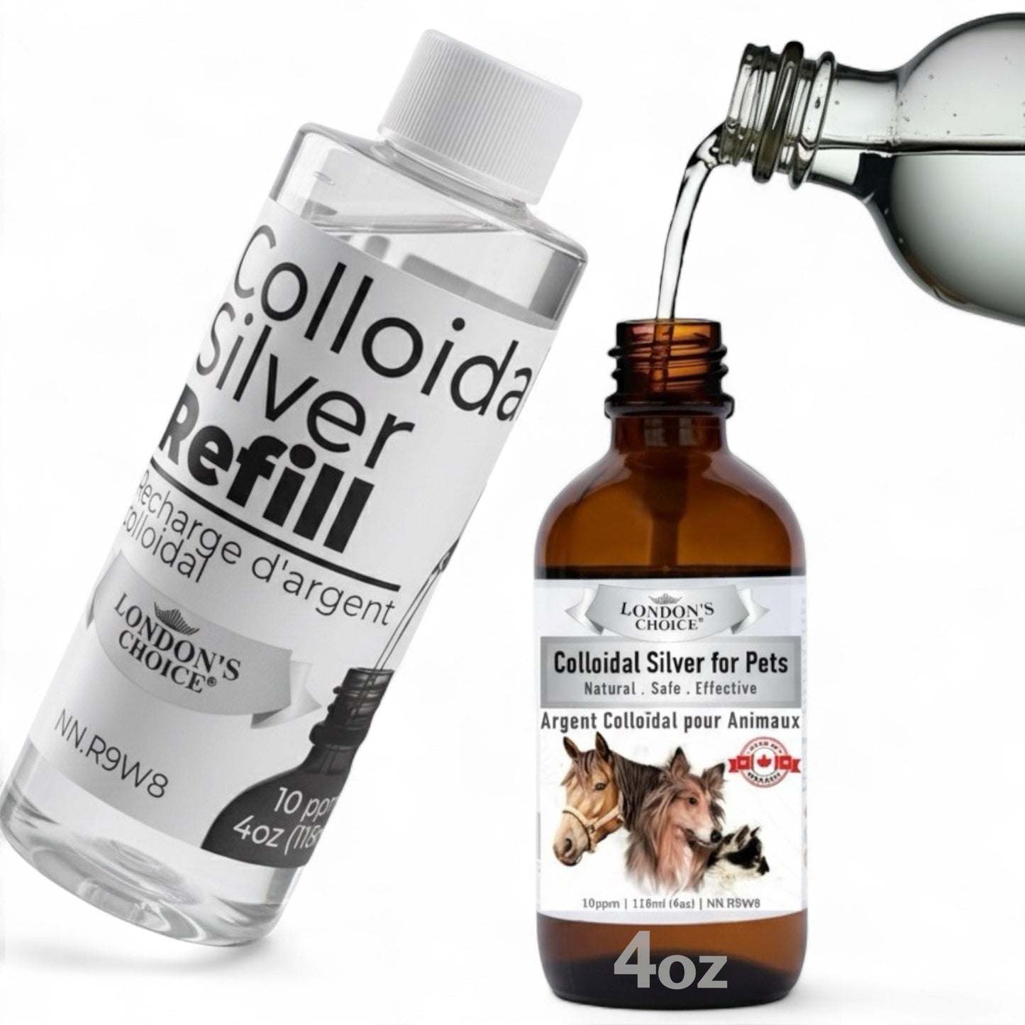 London’s Choice – Colloidal Silver for Pets (10ppm, Natural First Aid Spray for Dogs & Cats)