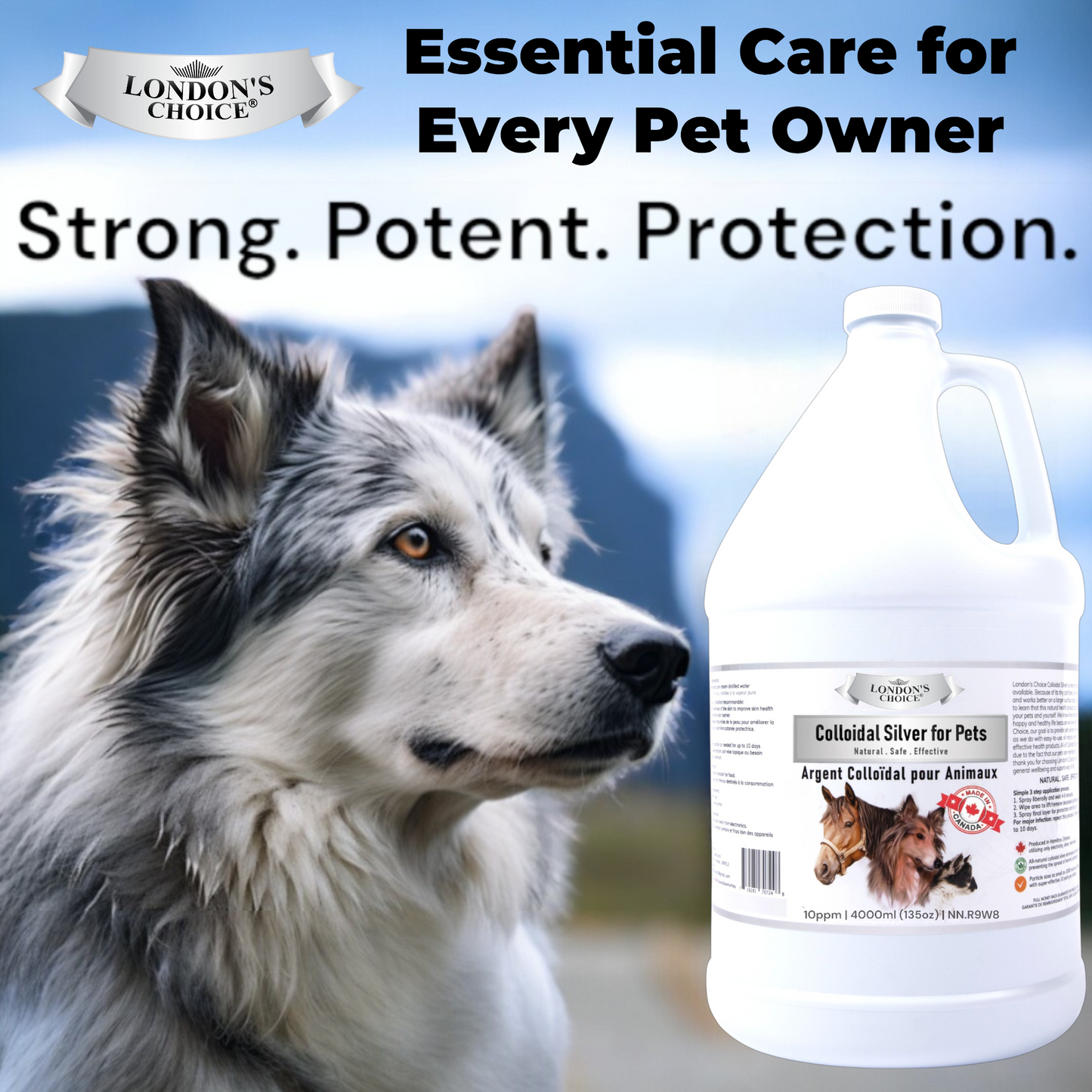 LONDON’S CHOICE - Colloidal Silver for Pets - 10ppm