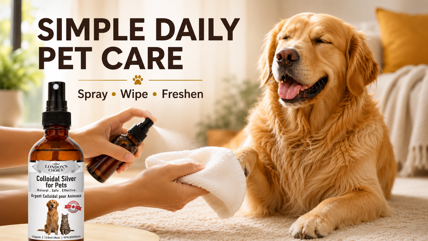 Colloidal Silver Spray for Dogs & Cats — 10 ppm