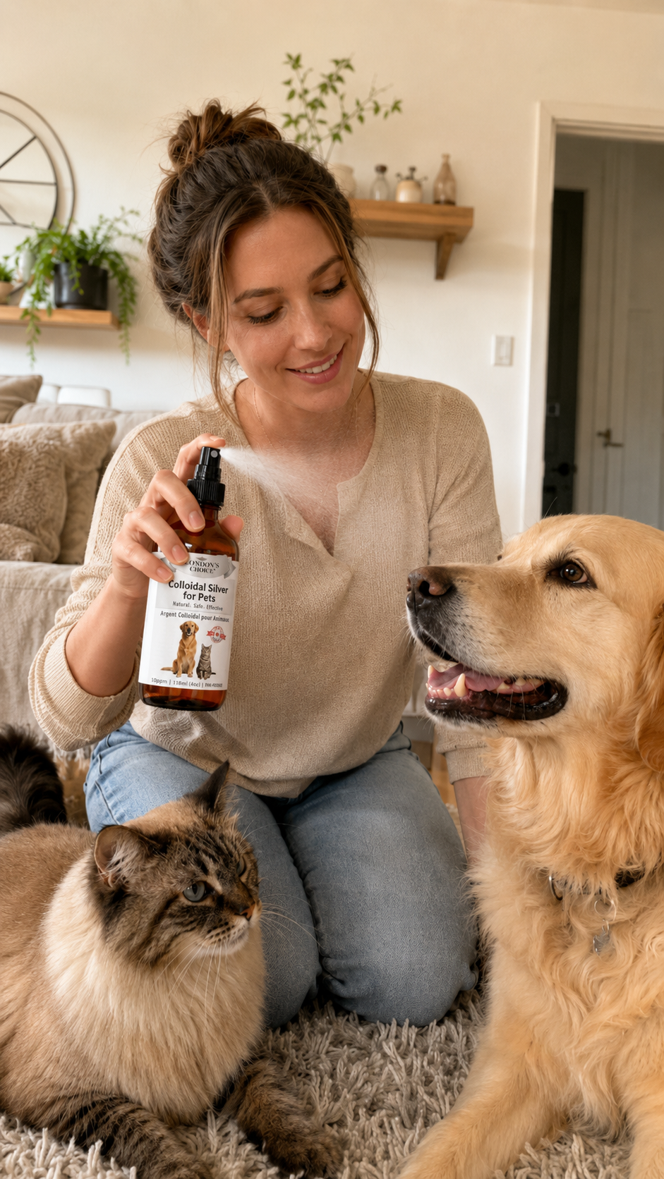 Colloidal Silver Spray for Dogs & Cats — 10 ppm
