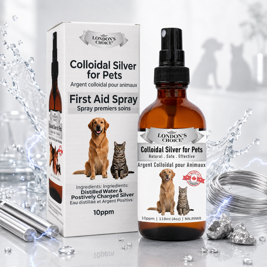 London’s Choice spray bottle and retail box for dogs and cats