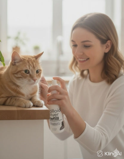 London’s Choice – Colloidal Silver for Pets (10ppm, Natural First Aid Spray for Dogs & Cats)